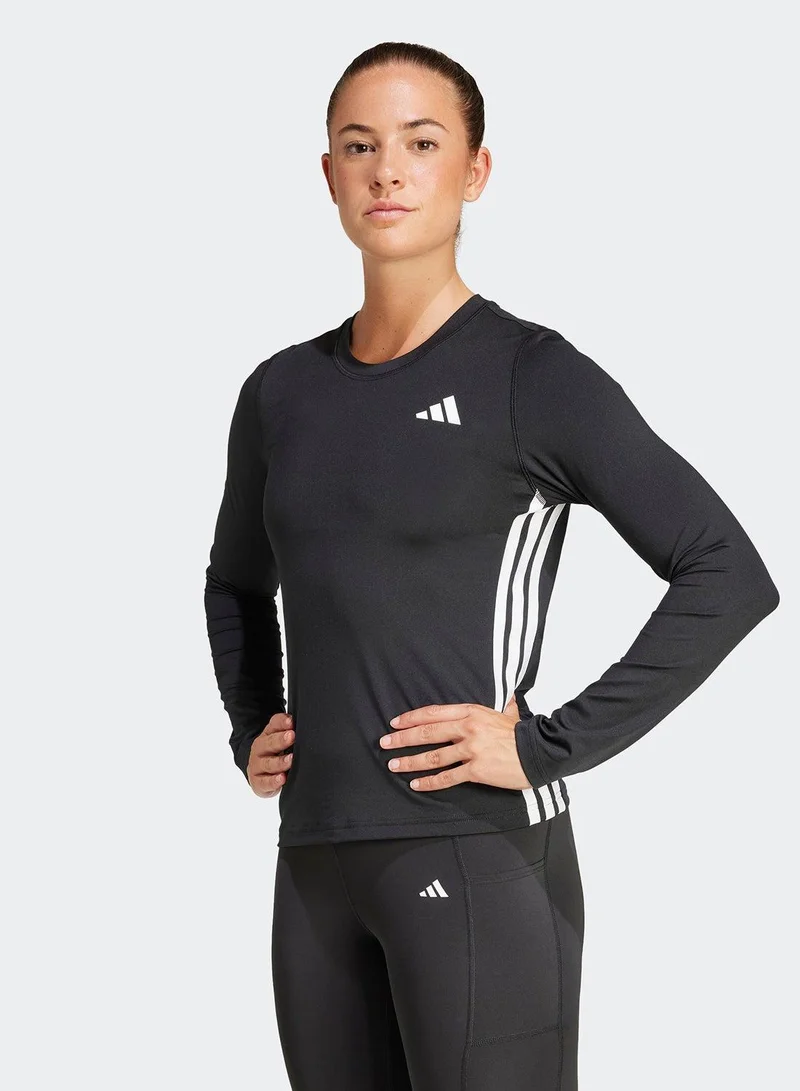 Adidas Workout Essentials 3-Stripes Long Women T-Shirt