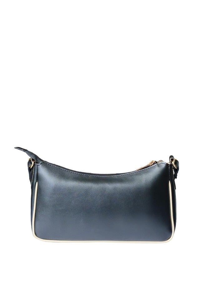 IMARS Timeless black with a refined gold-tone chain | Premium Black Shoulder bag with sling strap for women | Stylish crossbody bag | Ladies shoulder purse - Image 5