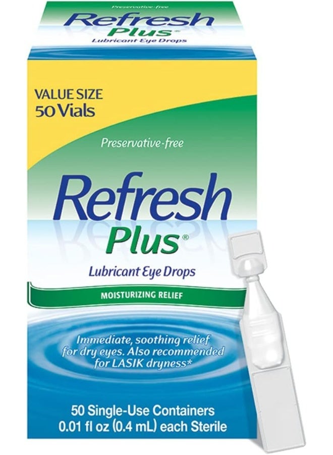 ريفريش قطرات مرطبة للعين، خالية من المواد الحافظة، 50 قطرة - Image 1