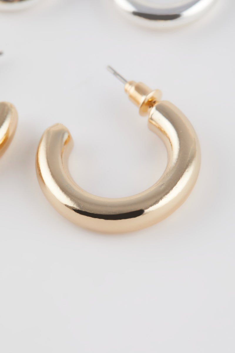 DeFacto Multicolour Woman Woman Hoop Earrings Casual - Image 5