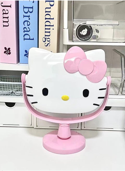 Hello Kitty Double-sided Rotating Vanity Mirror Desktop Detachable Mirror