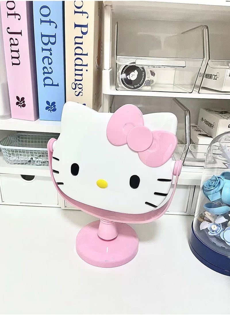 Hello Kitty Double-sided Rotating Vanity Mirror Desktop Detachable Mirror