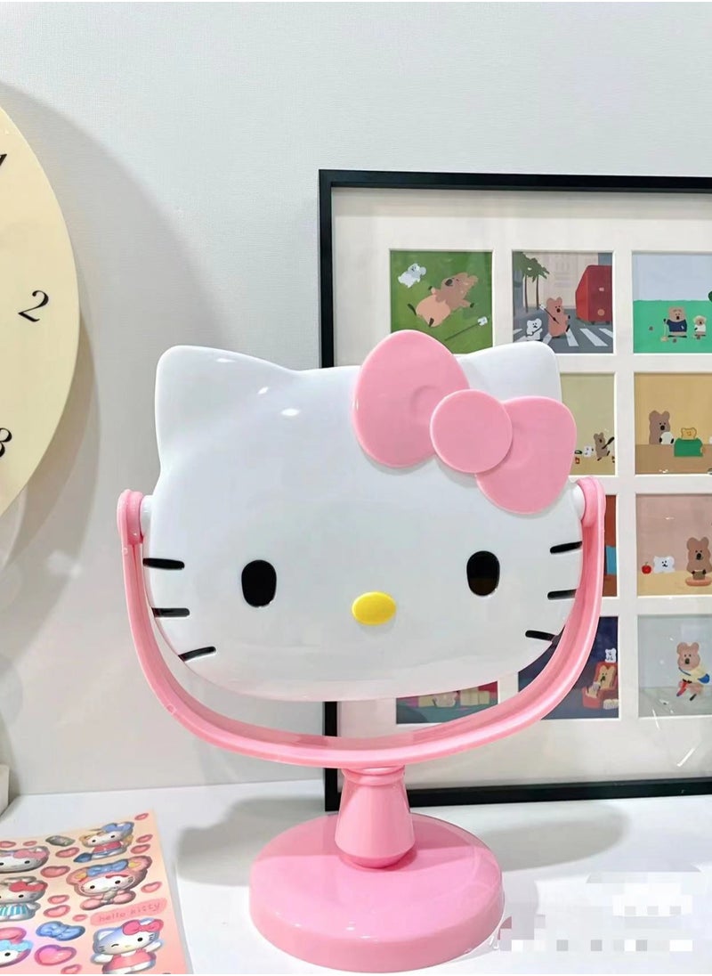 Hello Kitty Double-sided Rotating Vanity Mirror Desktop Detachable Mirror