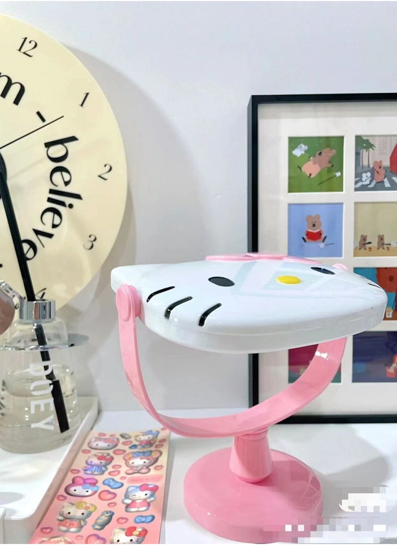 Hello Kitty Double-sided Rotating Vanity Mirror Desktop Detachable Mirror