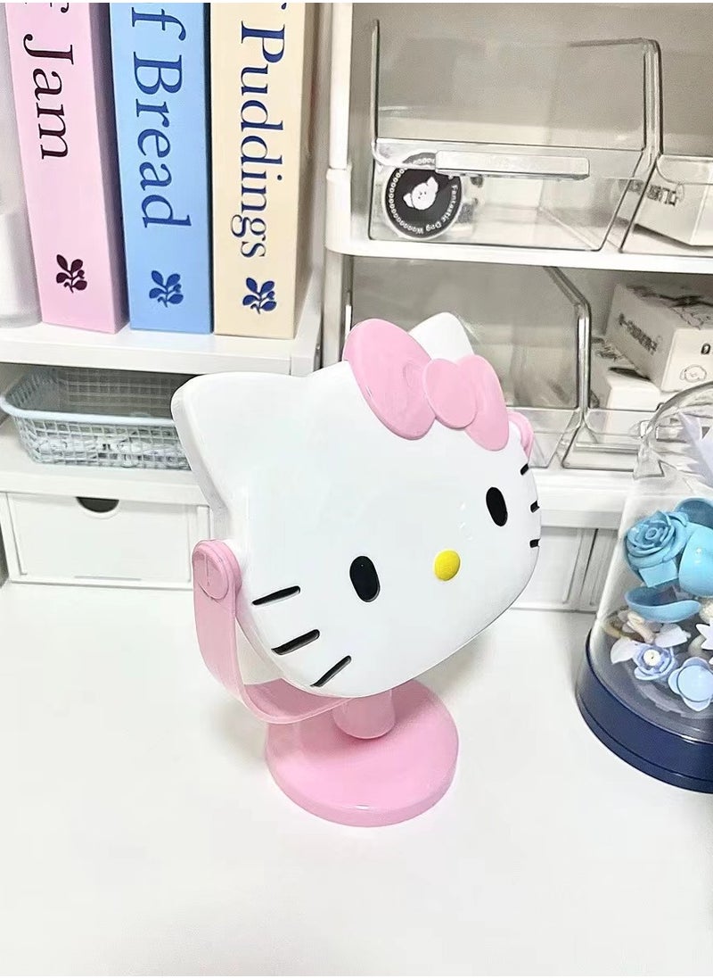 Hello Kitty Double-sided Rotating Vanity Mirror Desktop Detachable Mirror