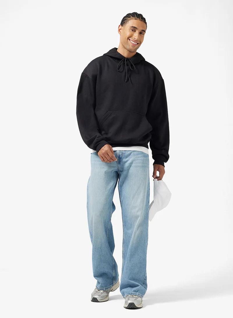 Seventy Five Oversized Basic Graphic Hoodie