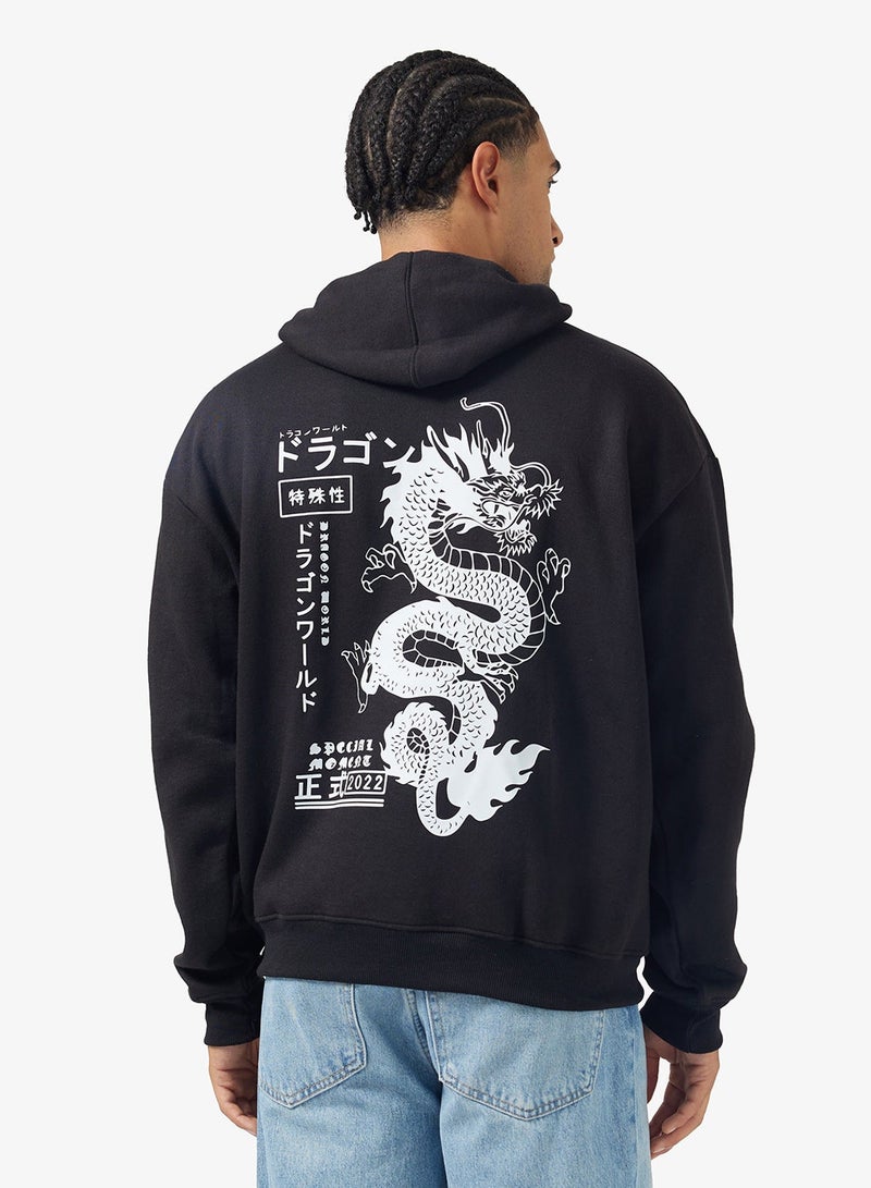 Seventy Five Oversized Basic Graphic Hoodie - Image 1