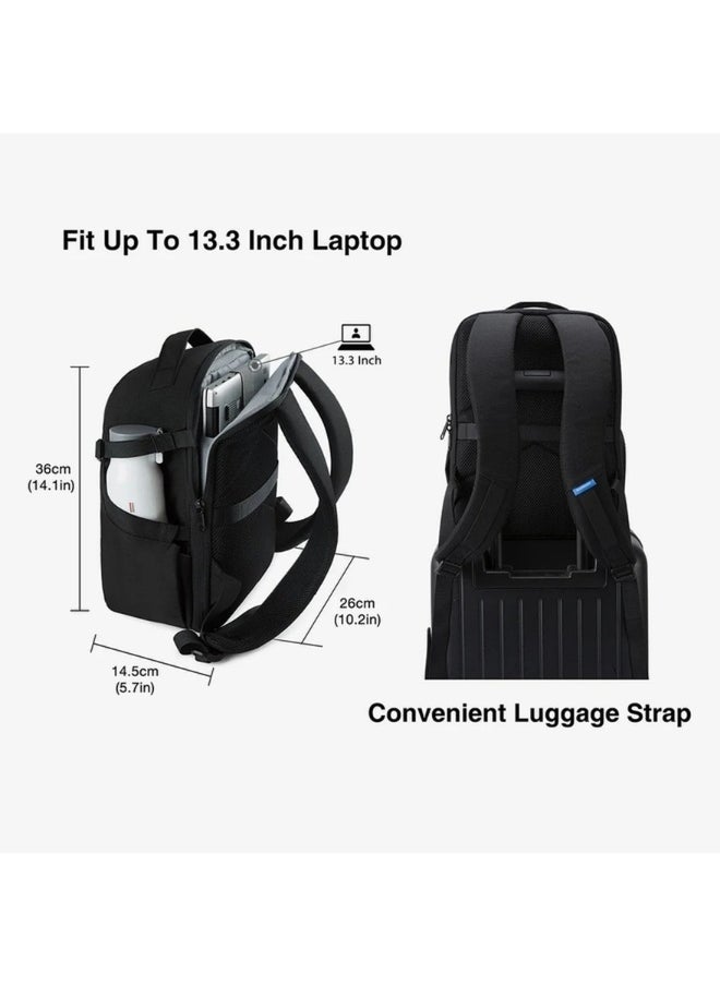 BAGSMART - BAGSMART Black Anti-Theft Waterproof Camera Case Laptop Bag - Image 1