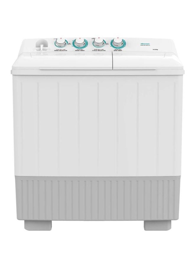 Hisense Twin Tub Washing Machine, 14 Kg, Xpb140-Sxc14 ,Min 1 Year Manufacturer 220 W XPB140-SXC14 White/Grey