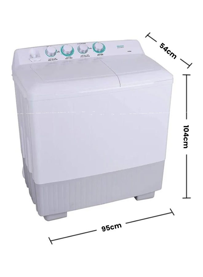 Hisense Twin Tub Washing Machine, 14 Kg, Xpb140-Sxc14 ,Min 1 Year Manufacturer 220 W XPB140-SXC14 White/Grey - Image 2