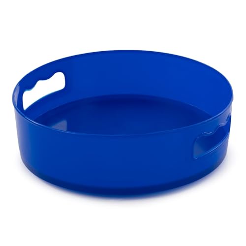 HomeWiz Multi-Purpose 360° Rotating Organizer Tray | Kitchen Accessories Items | Kitchen Organizer Rack | Kitchen Tools | Easy - Access Turntable for Spices, Storage | Light Blue,Pack of 2 - Image 5