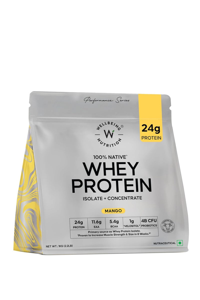 مزيج بروتين مصل اللبن من ويلبينج نيوتريشن بنكهة المانجو 24 جرام