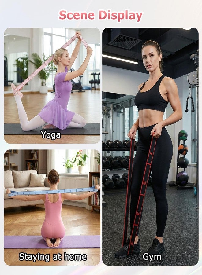 DAWZMR 3PCS Fitness Resistance Band for Legs, 8/10/12-Section Elastic Training Bands, Numbered Stretch Band for Yoga, Stretching, Pilates, Fitness, Exercise - Image 4