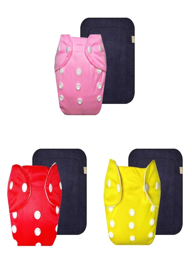 حفاضات دمبلدو لايت القماشية مع حشوة رمادية (عبوة من 3 قطع) | ملائمة تمامًا | مانعة للتسرب | سريعة الجفاف | مصممة من قبل الأمهات | من 3 أشهر إلى سنتين | للجنسين - Image 1