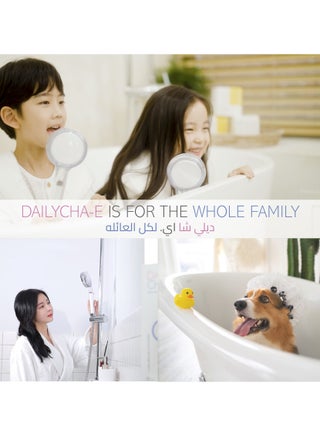 Korean Multi Filtered Shower Head (Trial Pack) - Twin Shower Filter System - High Pressure Shower Head - Water Filter for Hair Loss - Chlorine Removal (Clear) - view 2
