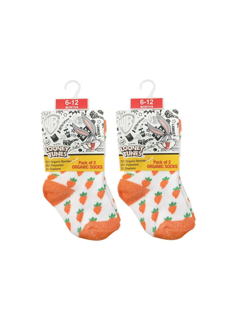 Warner Bros Warner Bros Bug Bunny Sock, Printed, 6 - 12 Months, Set Of 4  - Image 1