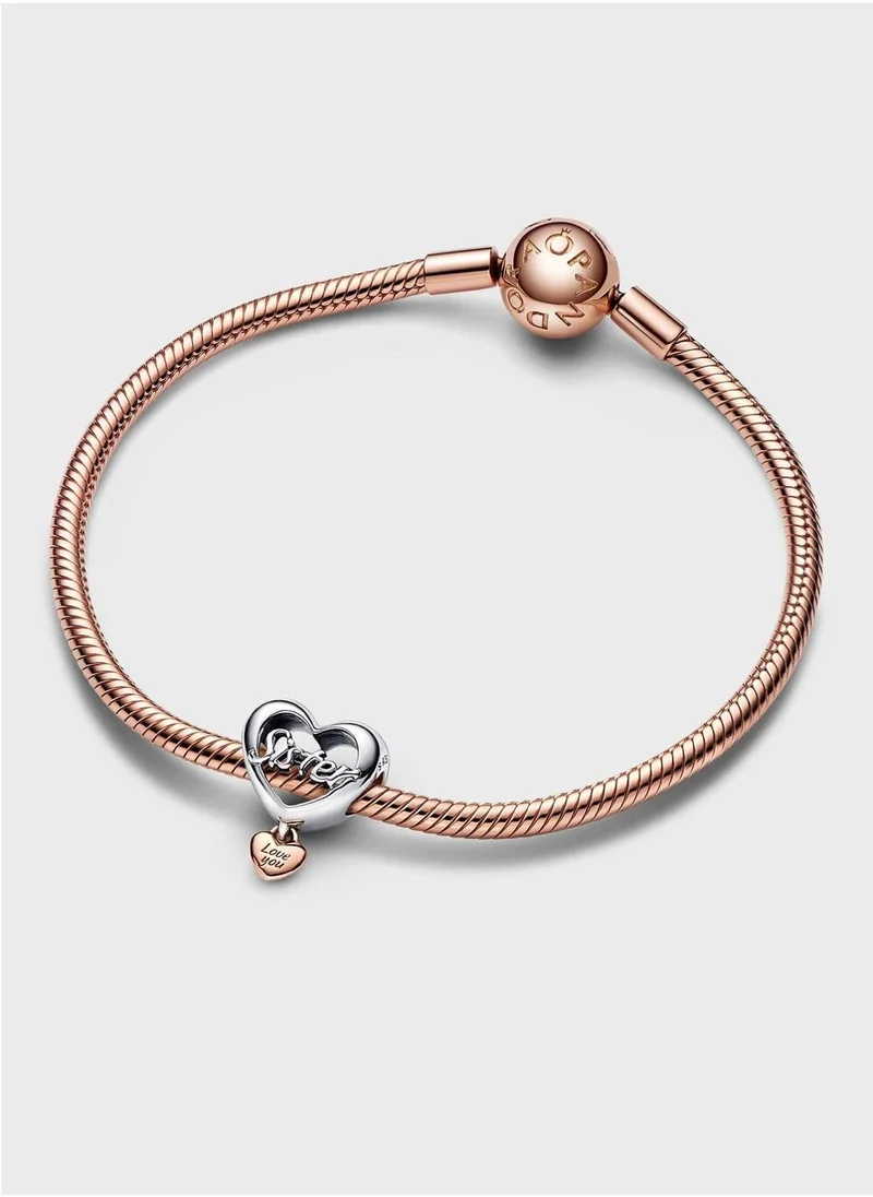 PANDORA  Love You Sister Heart Charm for Women | Best Price UAE