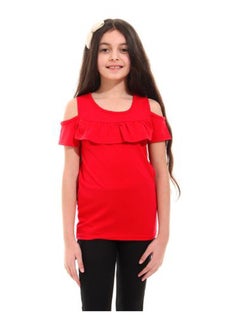 Girls Top with shoulder cuts