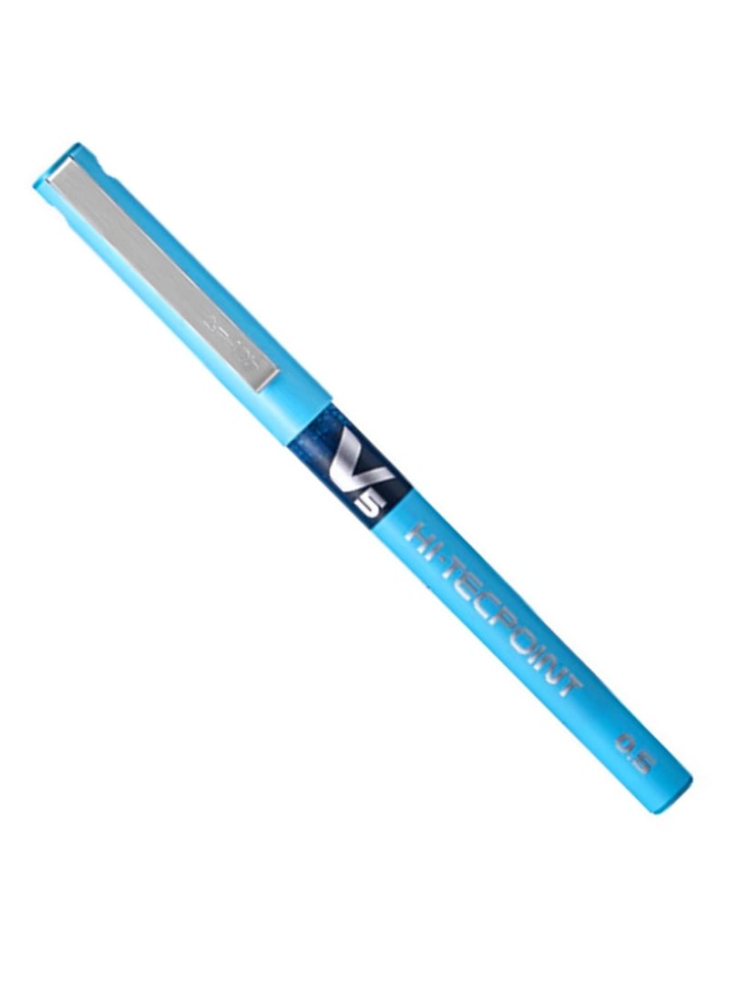 PILOT قلم حبر جاف رفيع 4 قطع هاي تيك بوينت V5 حبر أزرق فاتح - Image 2