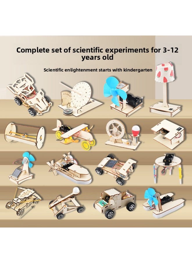 小学生科技教育小制作套装儿童创意diy科学实验物理手工发明材料-规格:新-幼儿园【中班16件套】  - Image 2