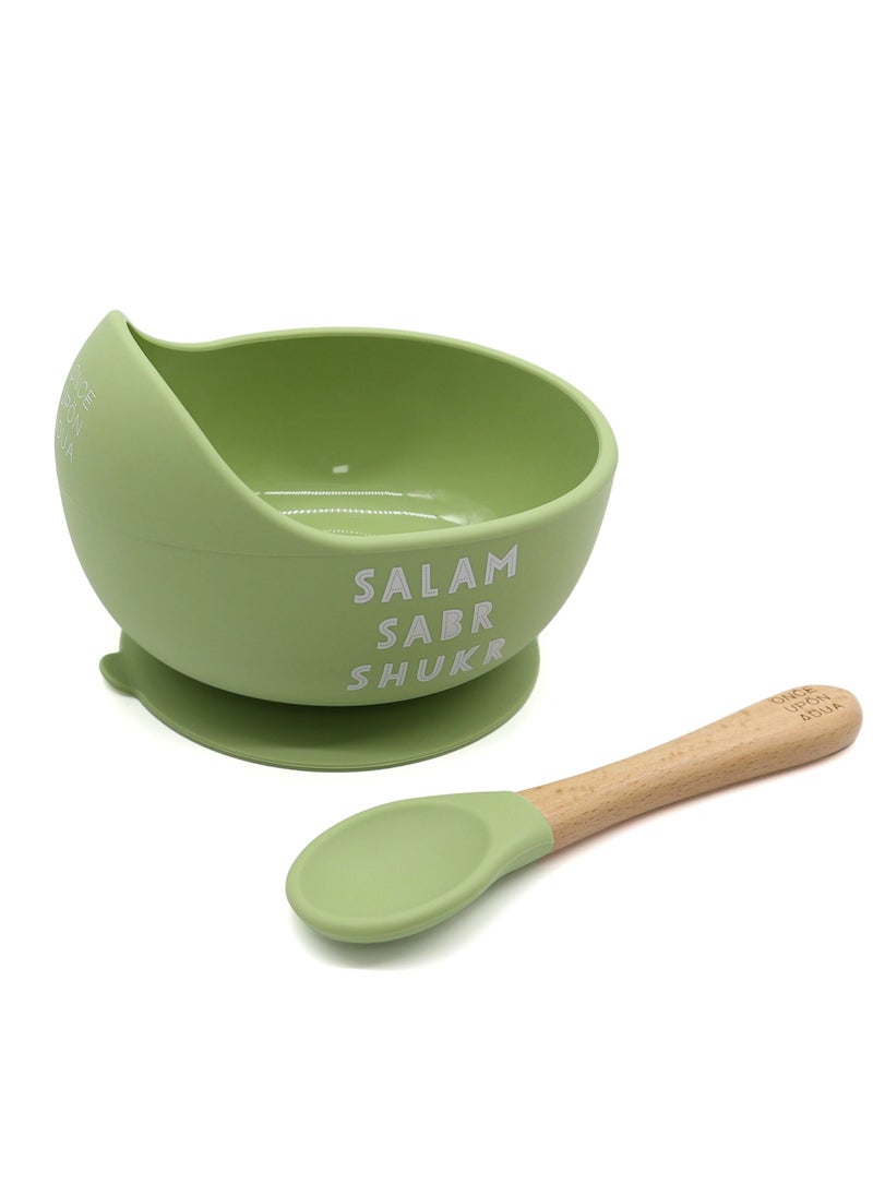 ONCE UPON A DUA Lux Silicone Bowl & Spoon Set - Image 1
