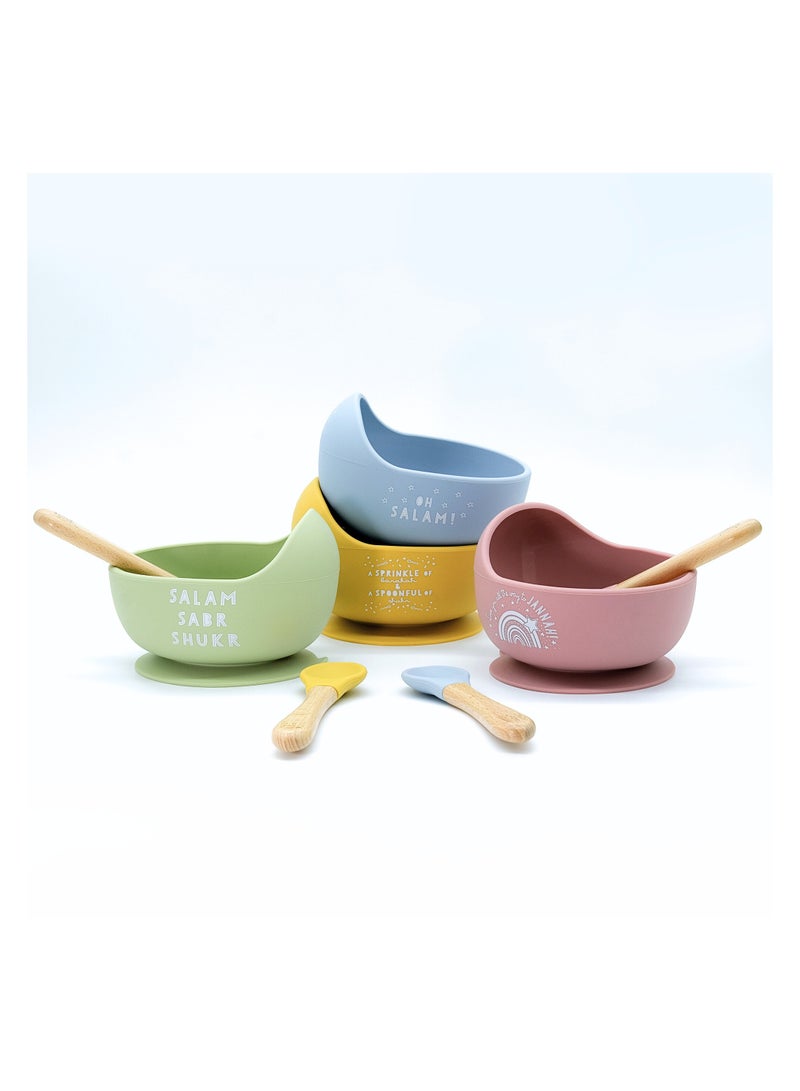 ONCE UPON A DUA Lux Silicone Bowl & Spoon Set - Image 4