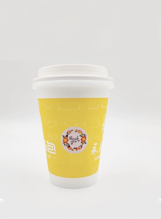 500-piece 8 Patterns Thank You Sealing Stickers Decoration Labels 1 inch - Image 5