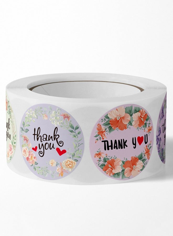 500-piece 8 Patterns Thank You Sealing Stickers Decoration Labels 1 inch - Image 4