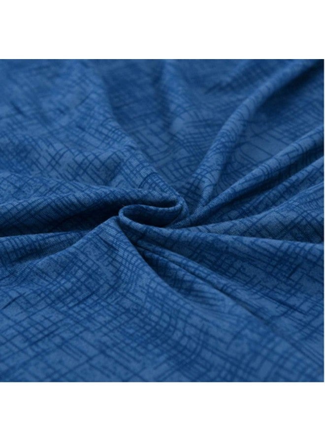 Lukzer Universal 3 Seater Sofa Cover with 2 Pillow Case 140 GSM Big Elasticity Slipcover for Couch Protector Stretchable (Blue Lining Design/180-230cm) SC-022-03 - Image 4