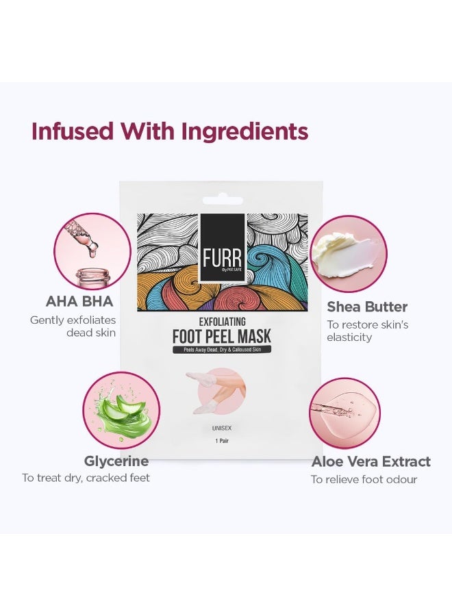 PEE SAFE FURR EXFLOATING FOOT PEEL MASK - Image 2