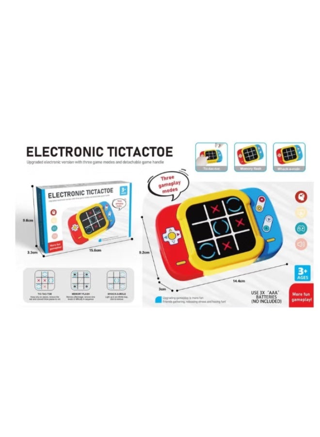Tic Tac Toe Toy 3-in-1 Electronic,Family Travel Relaxation Game for Kids and Adults,Handheld Game Gift with Silent Mode Festival Gift,Portable Travel Games,Handheld Puzzle for Family Kids Adults - Image 4