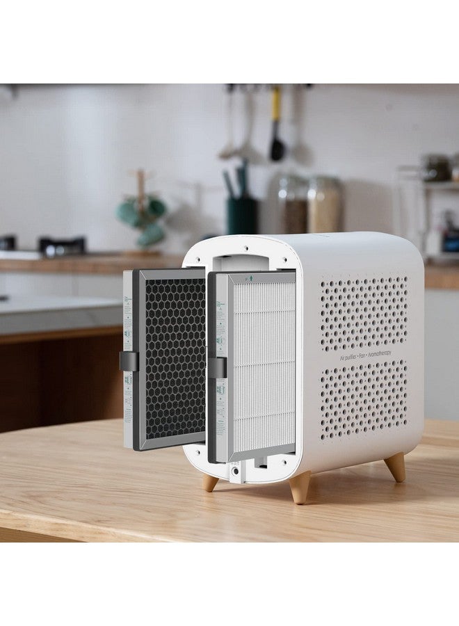 Jafända Jafända Air Purifiers Replacement Filter,Exclusive for JF180 Air Purifiers,Ture HEPA 13,Air Filter For Home,Honeycomb High iodine Value Activated Carbon Filter,for PM2.5,smoke,pollen,dust,odors,VOCs  - Image 3