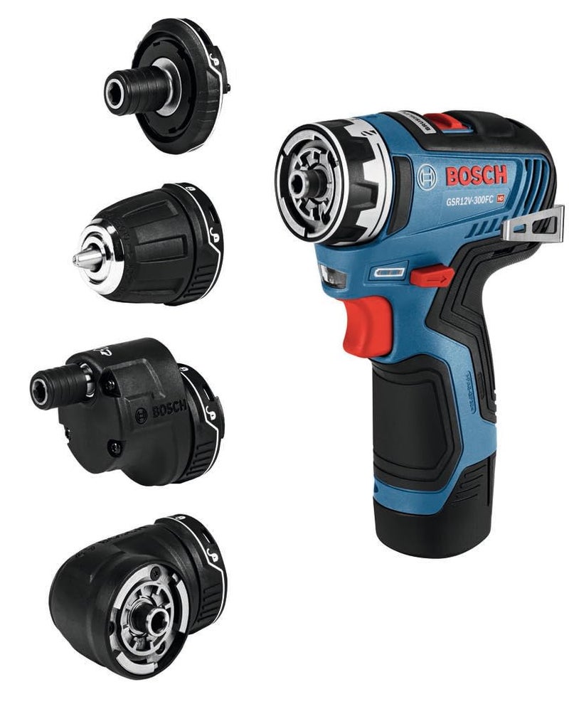 BOSCH بوش GSR12V-300FCB22 مثقاب/سائق 12 فولت ماكس مع نظام فليكس كليك® 5 في 1 مع (2) بطاريات 2.0 آه - Image 3