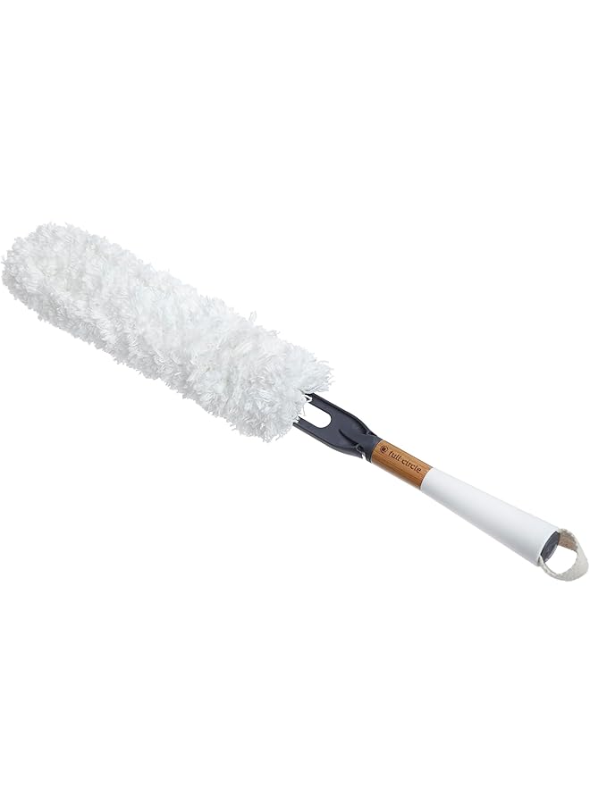 erorex Dust Whisperer Microfiber Duster With Machine Washable Head White - Image 2