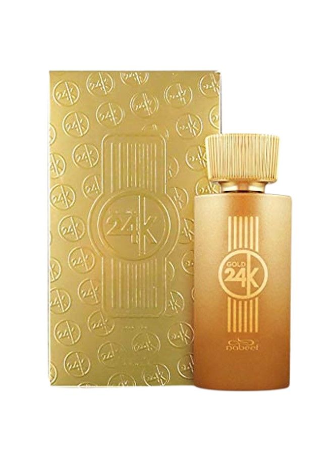 Nabeel 2 Pieces Combo Set Nabeel Gold 24K Eau De Parfum 100 ML and Roll On 6 ML - Image 2