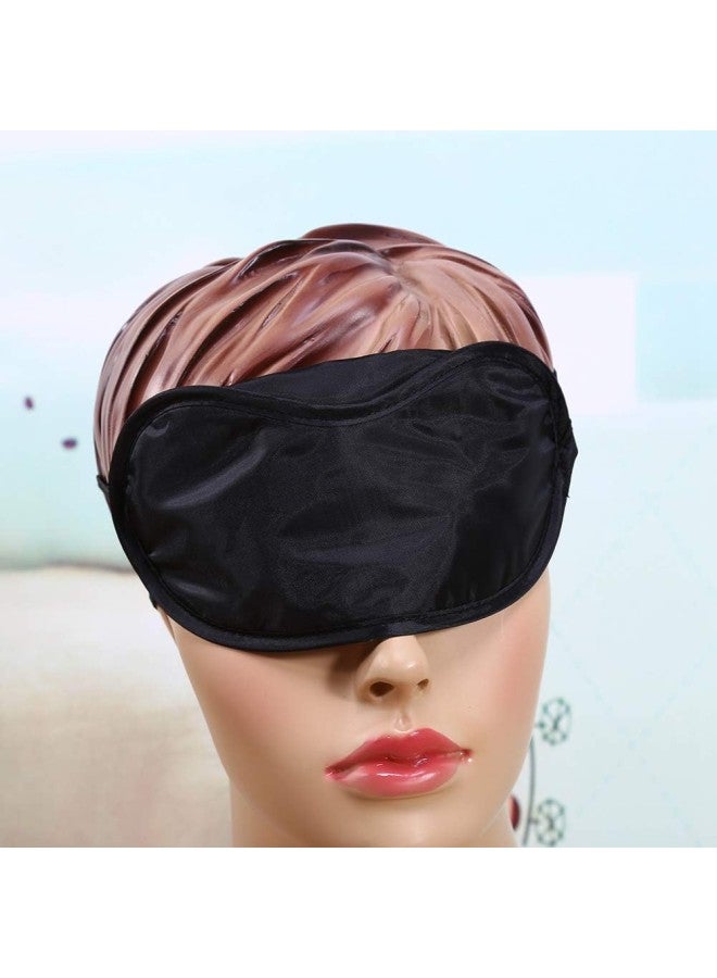 silvercnc Eye Covers Portable Breathable Travel Eye Mask Sleeping Mask u0026 Blindfold for Eyecare (Black)  - Image 5