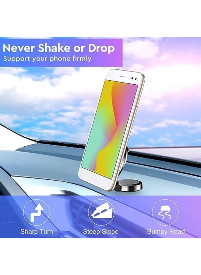 Excefore Magnetic Car Phone Holder Magnetic Phone Holder For Car Dashboard Air Vent Cell Phone Holder Compatible With Magsafe Car Mount Adjustable Phone Mount For Iphone 14 13 12 Pro Max Plus - Image 4