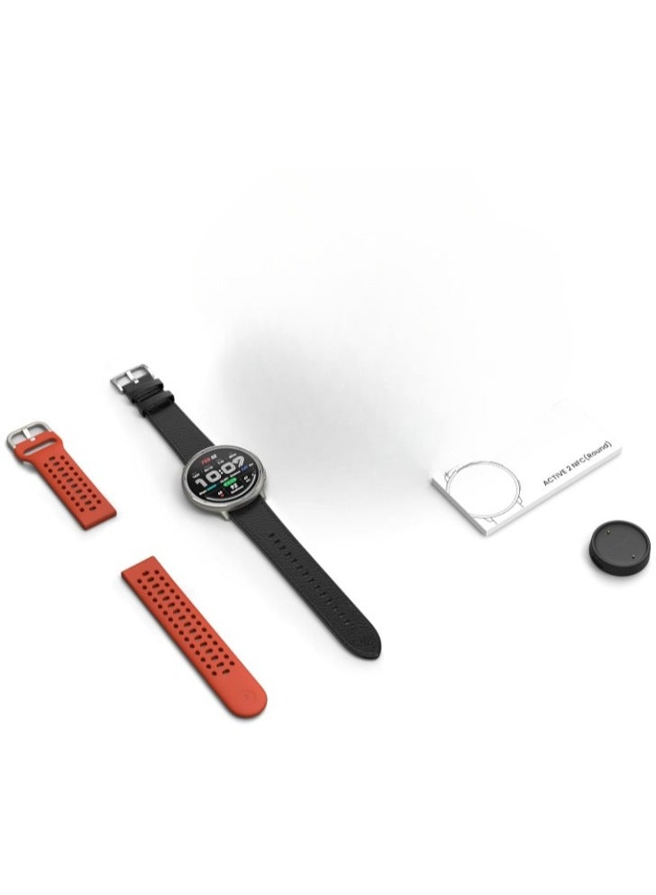 REBENUO Active 2 premium version Smart Watch 44mm, 10 Day Battery, Fitness Tracker, Sleep Monitor, GPS Maps,160+ Sport Modes, Water Resistant for Smart Phones, Sapphire Glass, With 2 straps leather and normal - Image 5