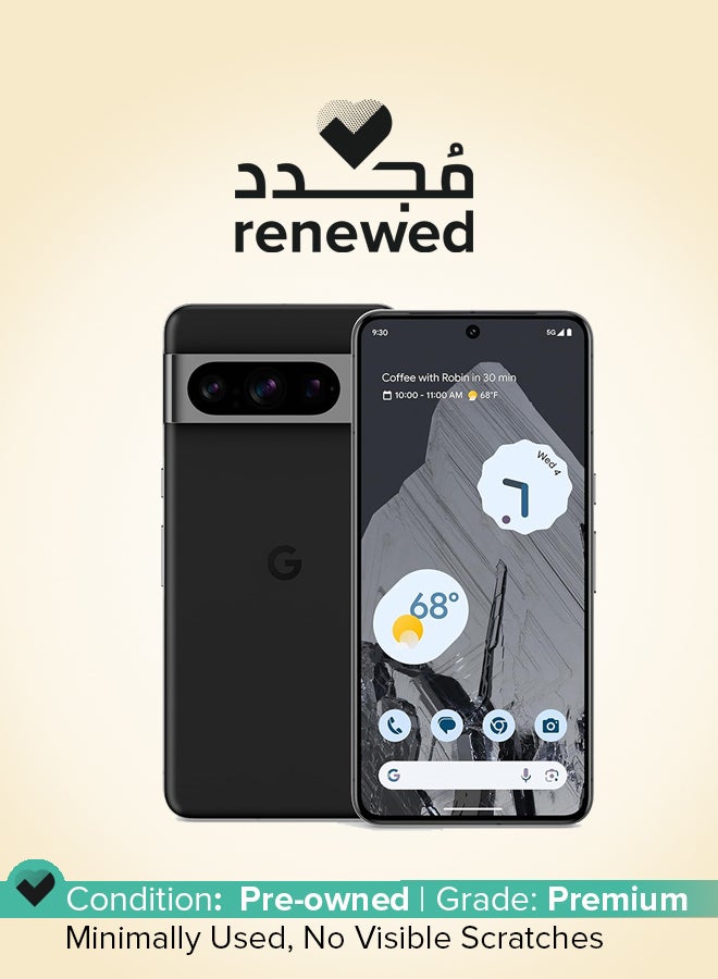 جوجل مجدد - بيكسل 8 برو أوبسيديان 128 جيجابايت 5G LTE - مواصفات دولية. - Image 1
