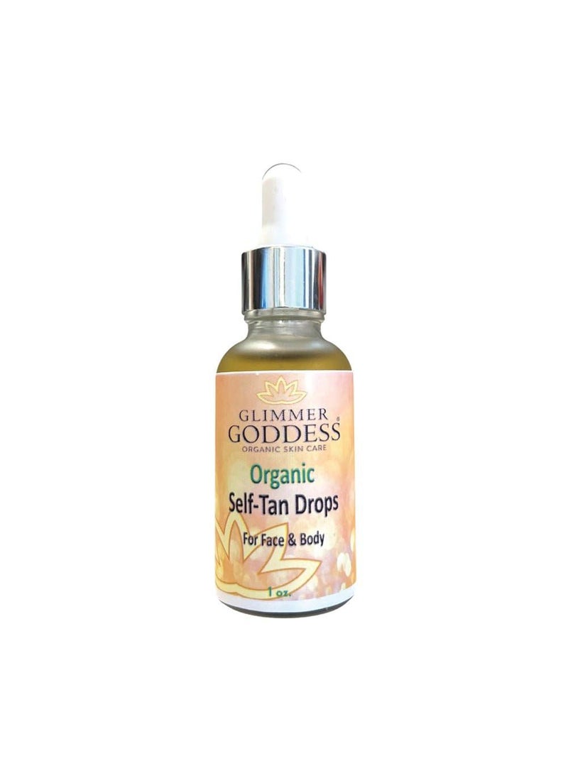 glimmer goddess Glimmer Goddess Organic Self Tanning Drops for Face  Body 1 oz 
