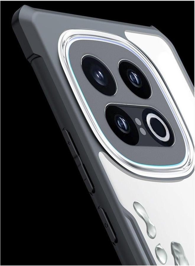 غطاء متوافق مع vivo iQOO 13 【حماية من الوسائد الهوائية】 غطاء خلفي شفاف بخطوط حماية عدسة الكاميرا بامتصاص الصدمات من مادة PC وTPU. - Image 3
