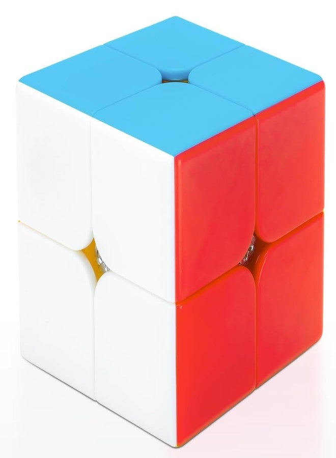 Qwick Click 2x2 Stickerless Cube | Beginner Speedcube for Kids Boys Girls Above 3 4 5 6 Years Old & Above | Magic Puzzle Toy | Durable & Smooth Cube with Anti-Pop Design 2x2x2 - Image 1