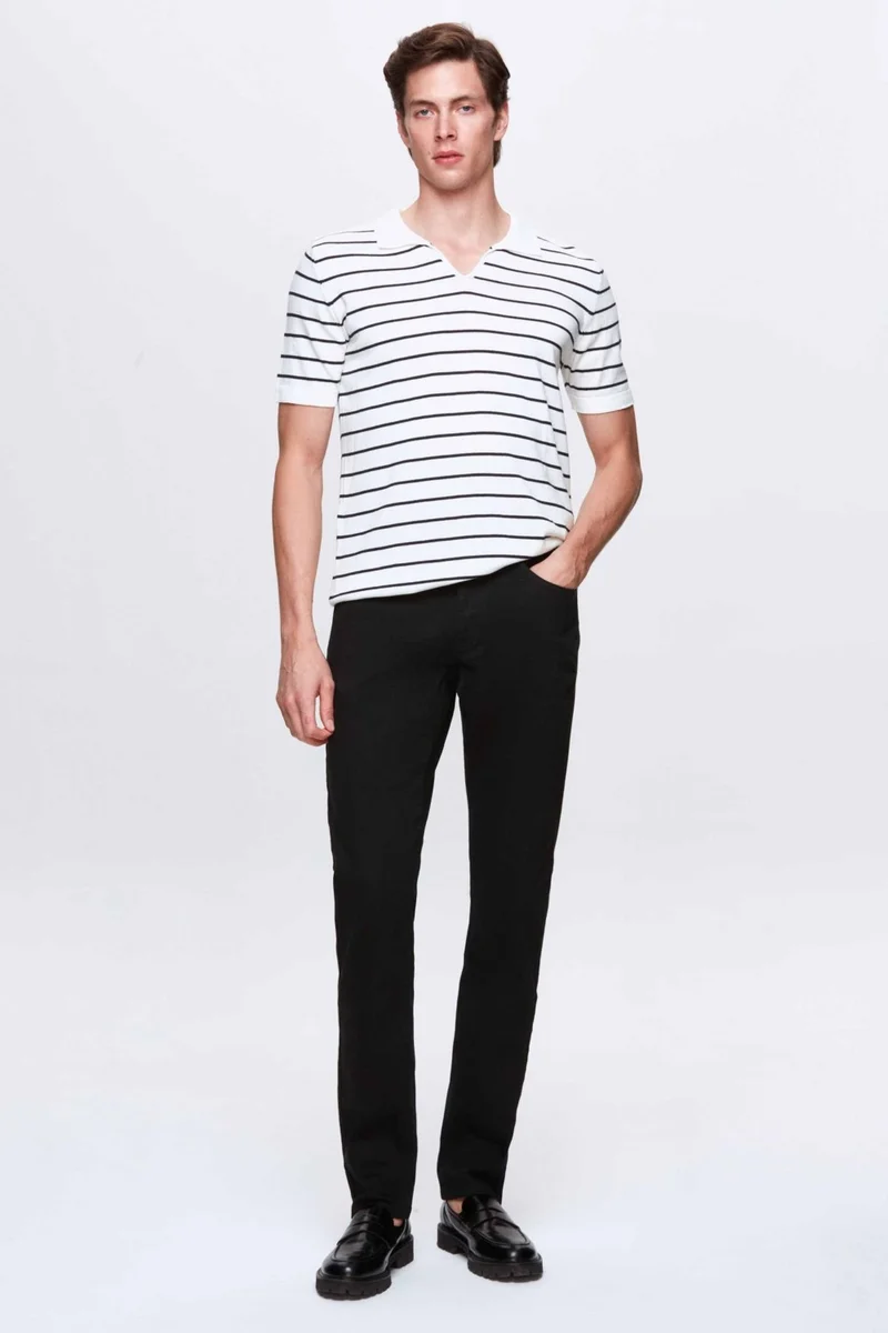 دي أس دامات Ds Damat Regular Fit Ecru T-Shirt