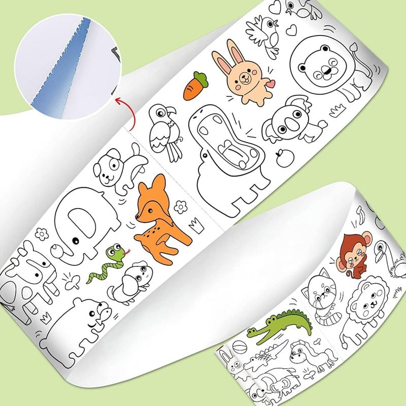 WOODONICK STORE WOODONICK Drawing Paper Stickers Roll for Kids 30X300 CM Large Coloring Poster for Toddlers Art Paper Crafts Coloring Tablecloth Ideal Gift for Class Home Birthday Party 1PCs - Image 5