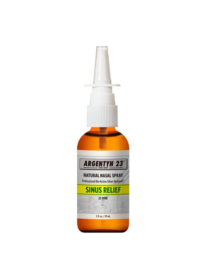Argentyn 23 Professional Bio-Active Silver Hydrosol Sinus Relief - Colloidal Silver- 23Ppm, 2Oz (59Ml) - Natural Nasal Spray - Image 1