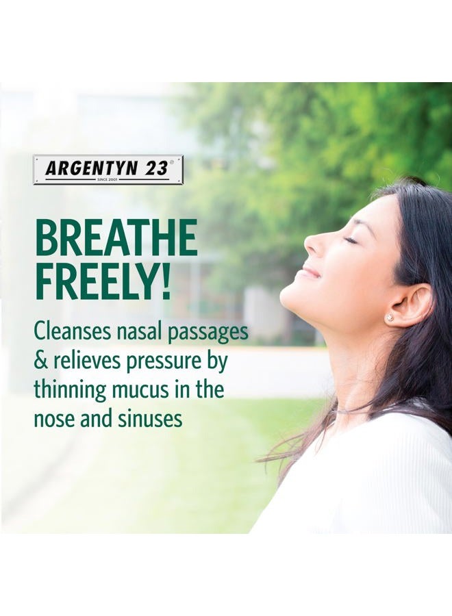 Argentyn 23 Professional Bio-Active Silver Hydrosol Sinus Relief - Colloidal Silver- 23Ppm, 2Oz (59Ml) - Natural Nasal Spray - Image 5