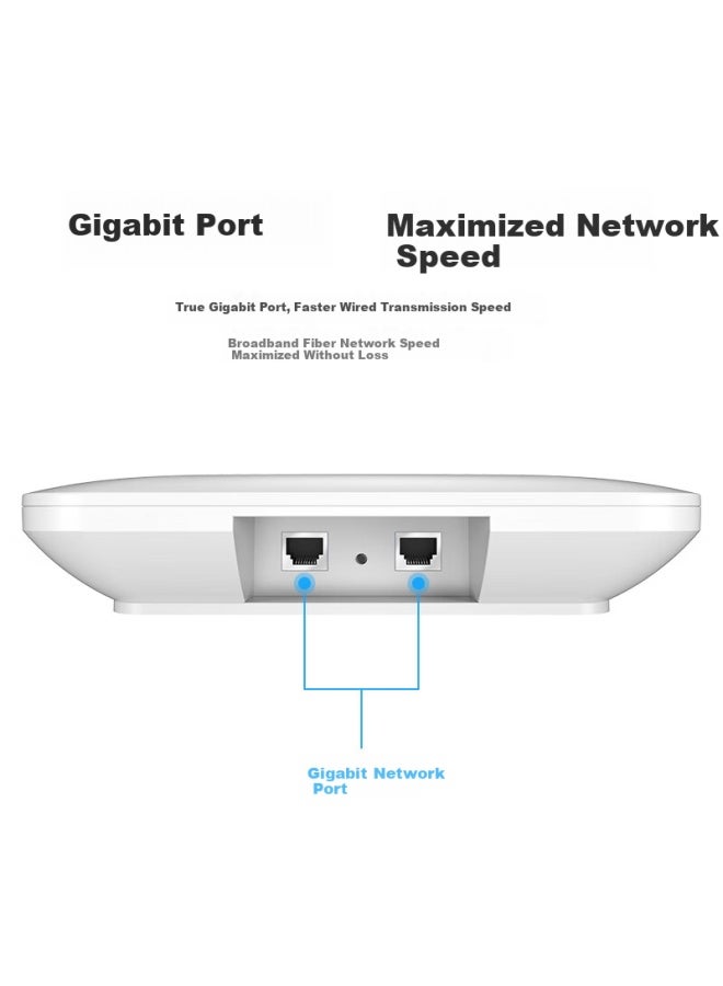 Comfast Wifi6 Ceiling Mount Wireless Ap Ax3000 Dual-band 5g Gigabit Router Commercial Villa Hotel Mall High-power Full Coverage Cf-e393ax - Image 2