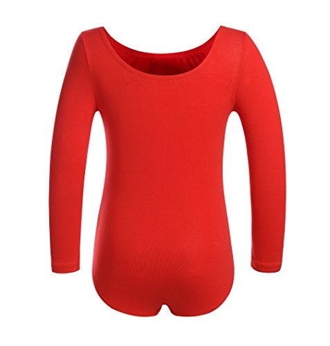 DANSHOW Girls' Team Basic Long Sleeve Leotard for Toddler Gymnastics Dance Ballet(2KD3028-M-04) - Image 2