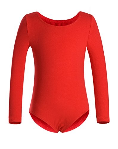 DANSHOW Girls' Team Basic Long Sleeve Leotard for Toddler Gymnastics Dance Ballet(2KD3028-M-04) - Image 4
