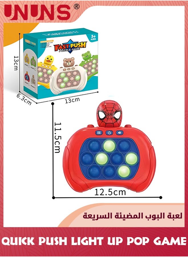 UNUNS - Spider Quick Push Bubbles Game,Handheld Console Push Bubble Pop Puzzle Game Sensory Fidget Toy,Electronic Quick Push Game,Cool Stuff Toys,Gift For Adults Teens Kids Stress Relief And Brain Exercise - Image 1